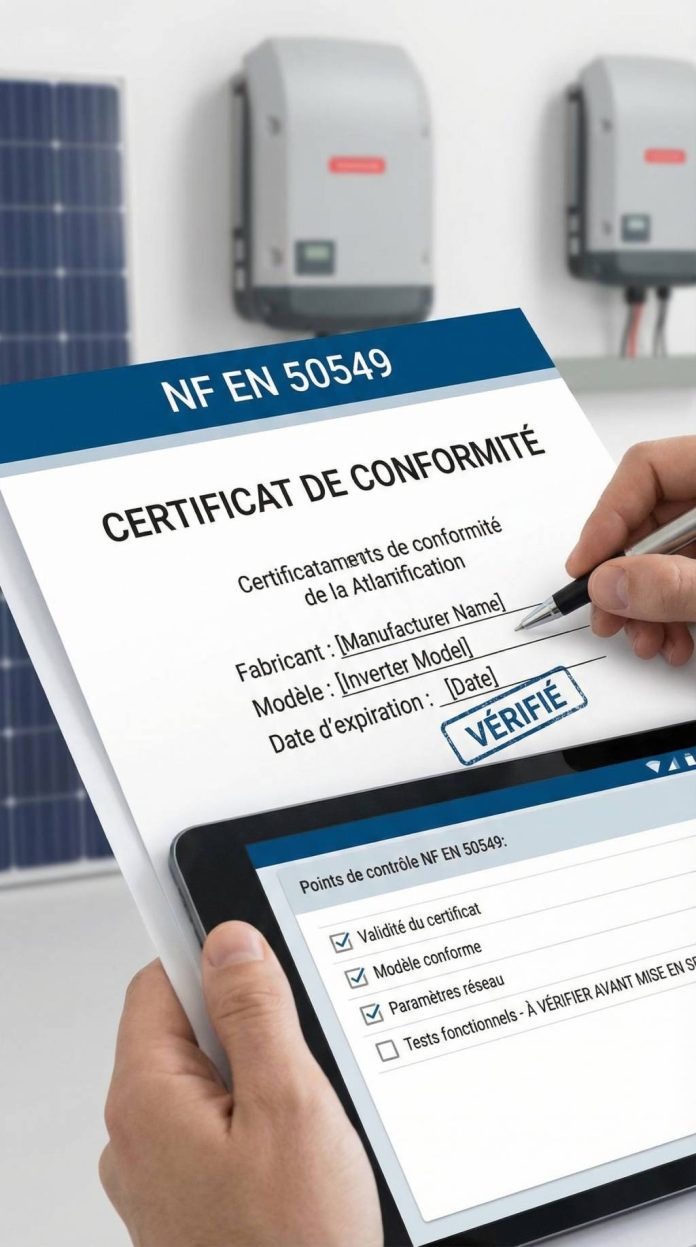 Attestation de conformité nf en 50549- ce qu’il faut vérifier avant la mise en service Attestation de conformité nf en 50549- ce qu’il faut vérifier avant la mise en service